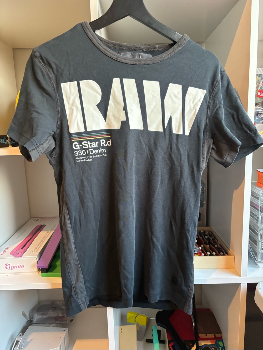 G-Star Black Logo Crew Neck T-Shirt